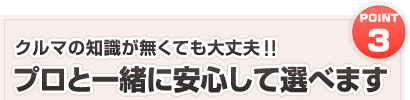 プロと一緒に安心して選べます